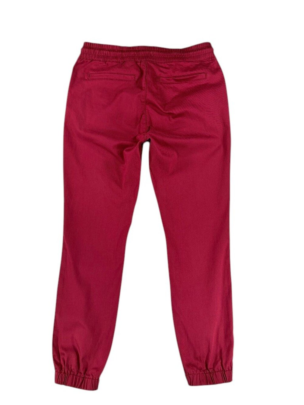 Women's Burgundy Casual Jogger Pants Size 13/14 Elastic Waist Drawstring - Picture 5 of 12